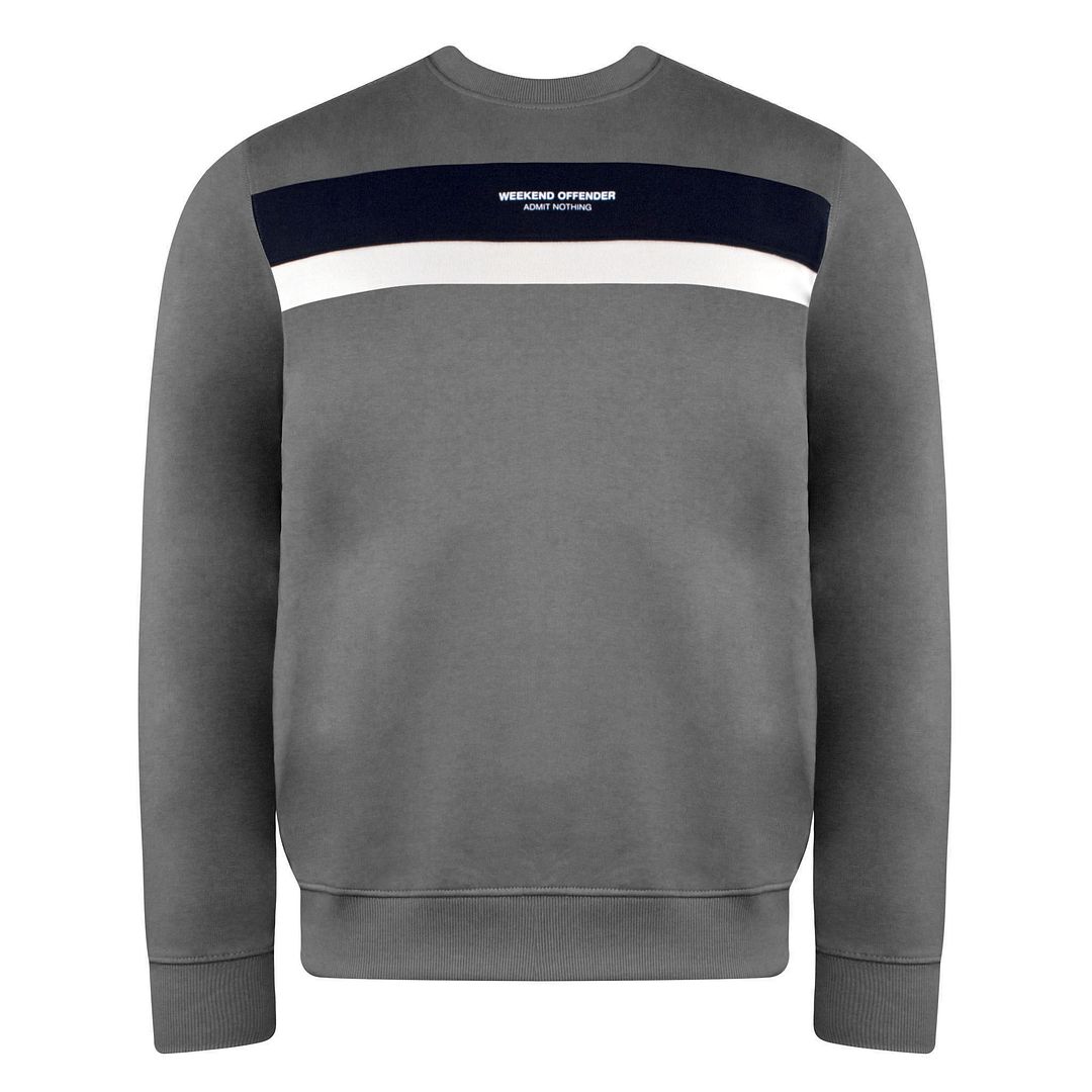 Weekend Offender Neto Mens Grey Sweater