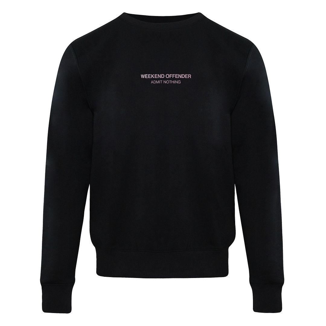 Weekend Offender Logo Mens Black Sweater