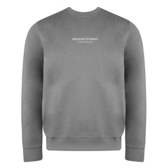 Weekend Offender Long Sleeve Grey White Crew Neck Mens Sweaters WOSSW540 MID GREY/WHITE