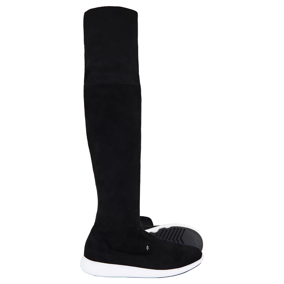 Armani Exchange Micro Womens Black Boots