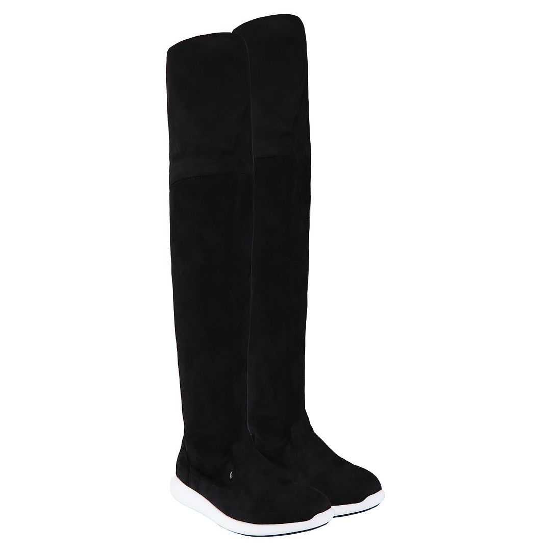 Armani Exchange Micro Womens Black Boots