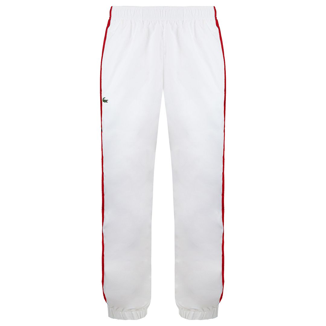 Lacoste Stretch Waist Mens White Track Pants