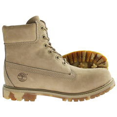 Timberland Premium 6inch Womens Beige Boots