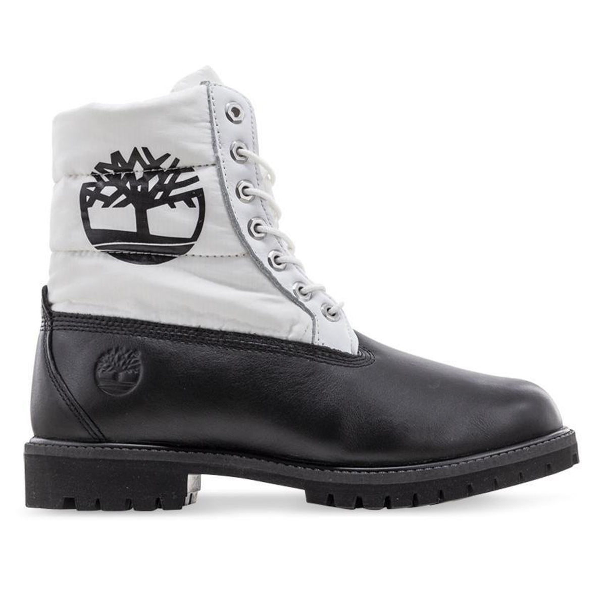 Timberland Premium 6inch Quil Mens Black/White Boots