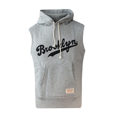 Majestic Brooklyn Mens Grey Hooded Vest