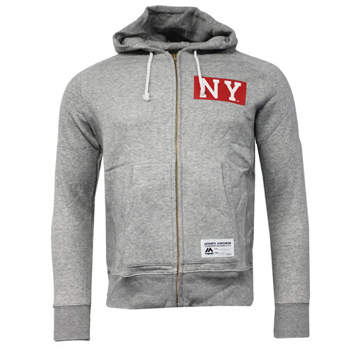 Majestic NY New York Mens Grey Track Jacket