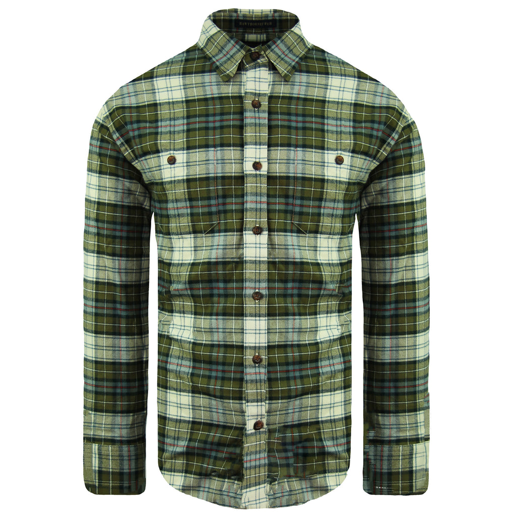 Pendleton Checkered Mens Green Cotton Shirt