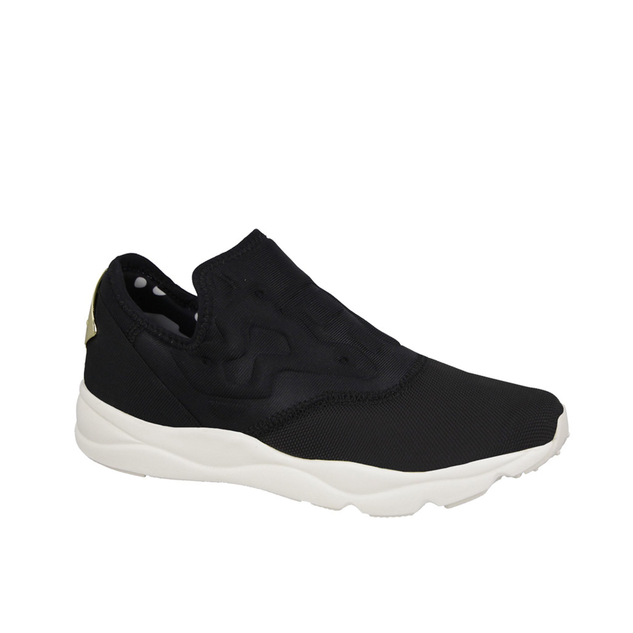 Reebok Furylite Slip On Black Synthetic Womens Trainers AR2716