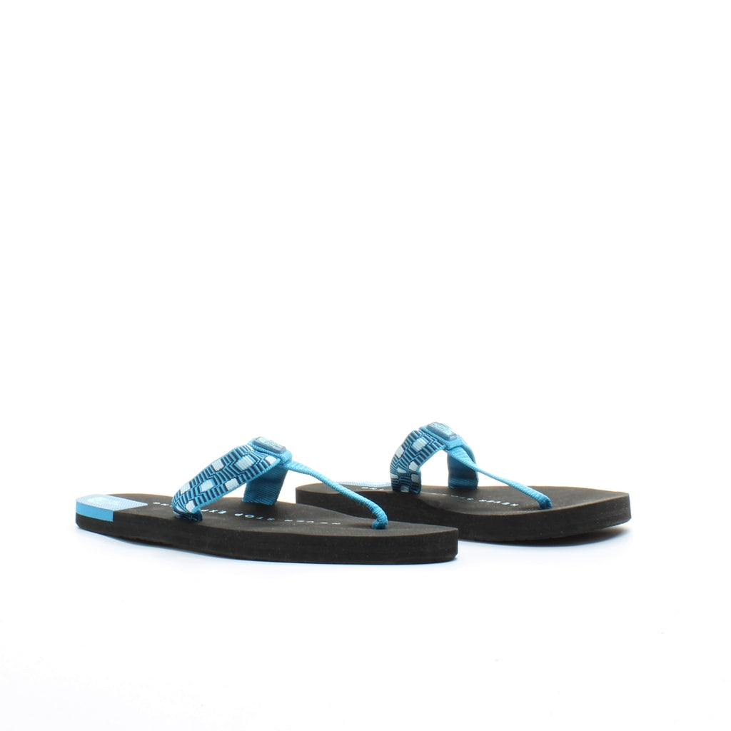 The North Face Keilni Black Blue Synthetic Womens Slip On Thong Flip Flops