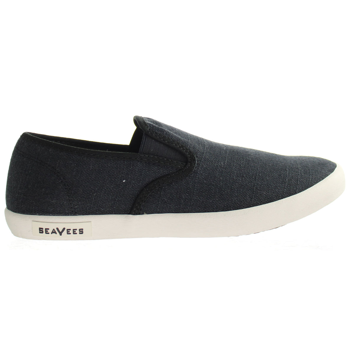 Seavees Baja Slip On Standard Womens Black Plimsolls