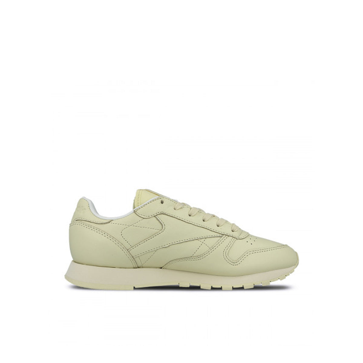 Reebok Classic Pastels Lace-Up Yellow Smooth Leather Womens Trainers BD2772