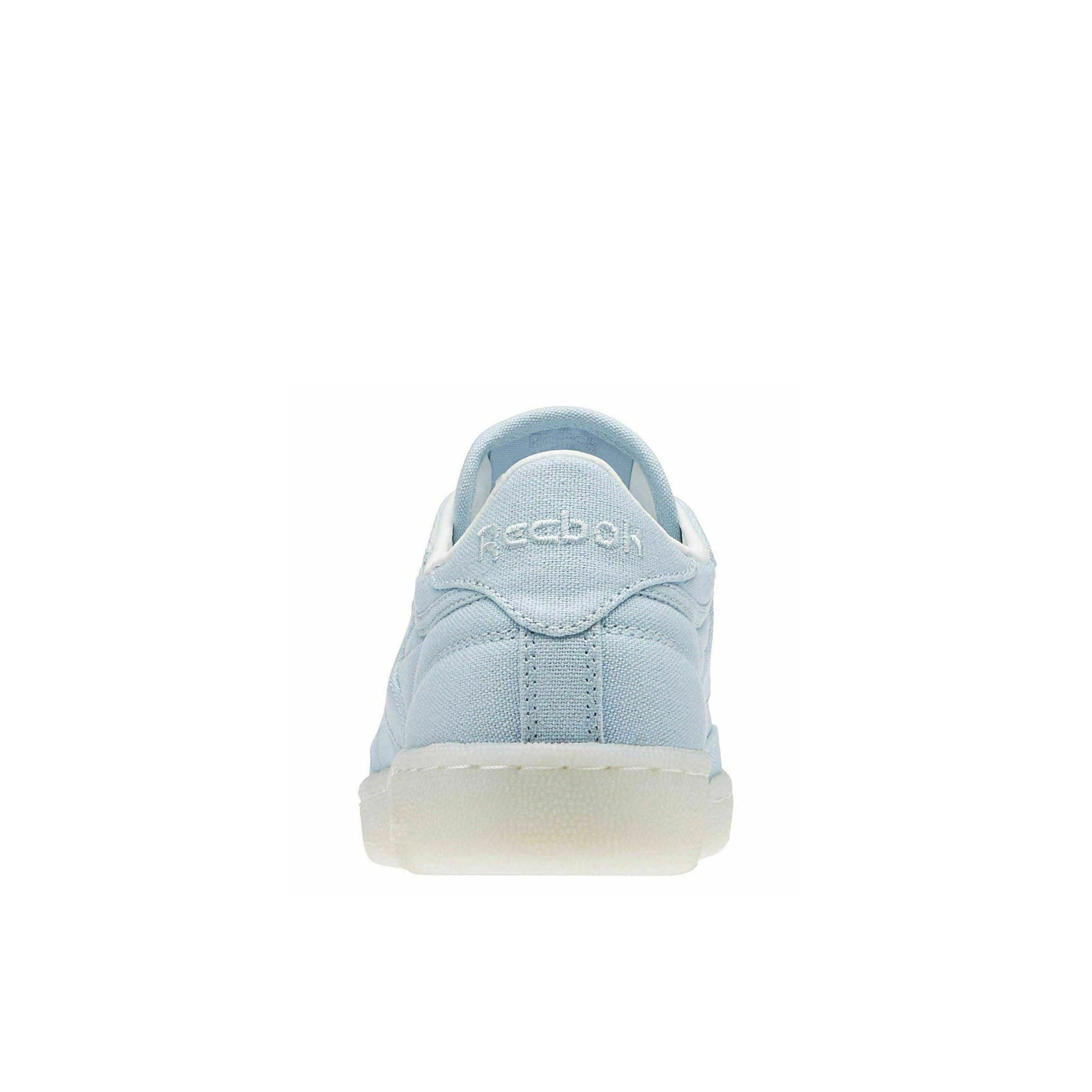 Reebok Club C 85 Lace-Up Blue Canvas Womens Trainers BD2841