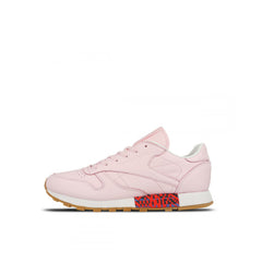 Reebok Classic Old Meets Lace-Up Pink Smooth Leather Womens Trainers BD3155