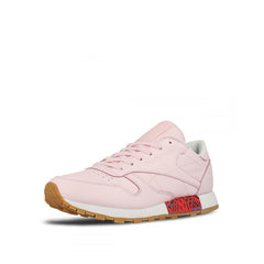 Reebok Classic Old Meets Lace-Up Pink Smooth Leather Womens Trainers BD3155