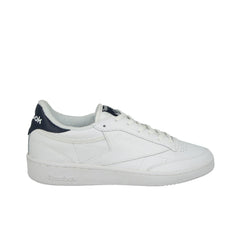 Reebok Club C85 EL Lace-Up White Smooth Leather Mens Trainers BD5688