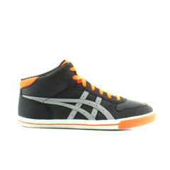 Onitsuka Tiger Aaron MT GS Black Leather Kids Lace Up Trainers C3B0Y 9011