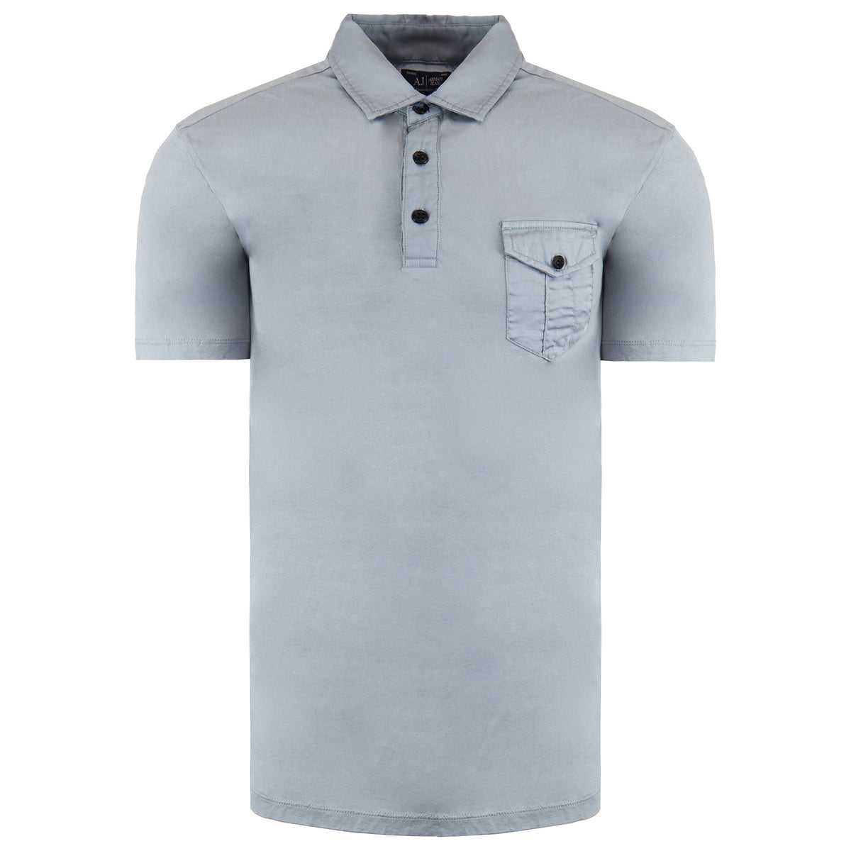 Armani Jeans Regular Fit Mens Light Blue Polo Shirt