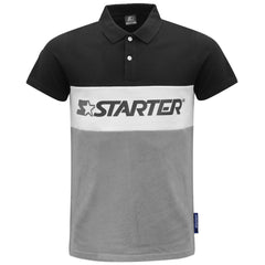 Starter Impulse Logo Short Sleeve Black Men Polo Shirt CPE00003 Black Anthracite