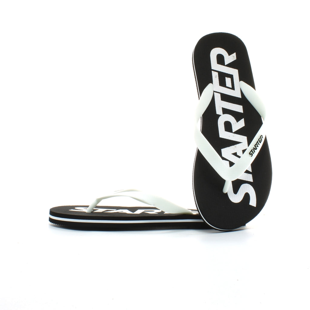 Starter Phoenix Black Synthetic Mens Slip On Thong Flip Flops