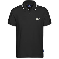 Starter Enhance Logo Short Sleeve Black Men Polo Shirt CPE00037 Black Anthracite