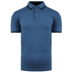 Michael Kors Logo Mens Light Blue Polo Shirt