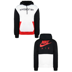 Nike Air Jordan Mens White/Black Hoodie