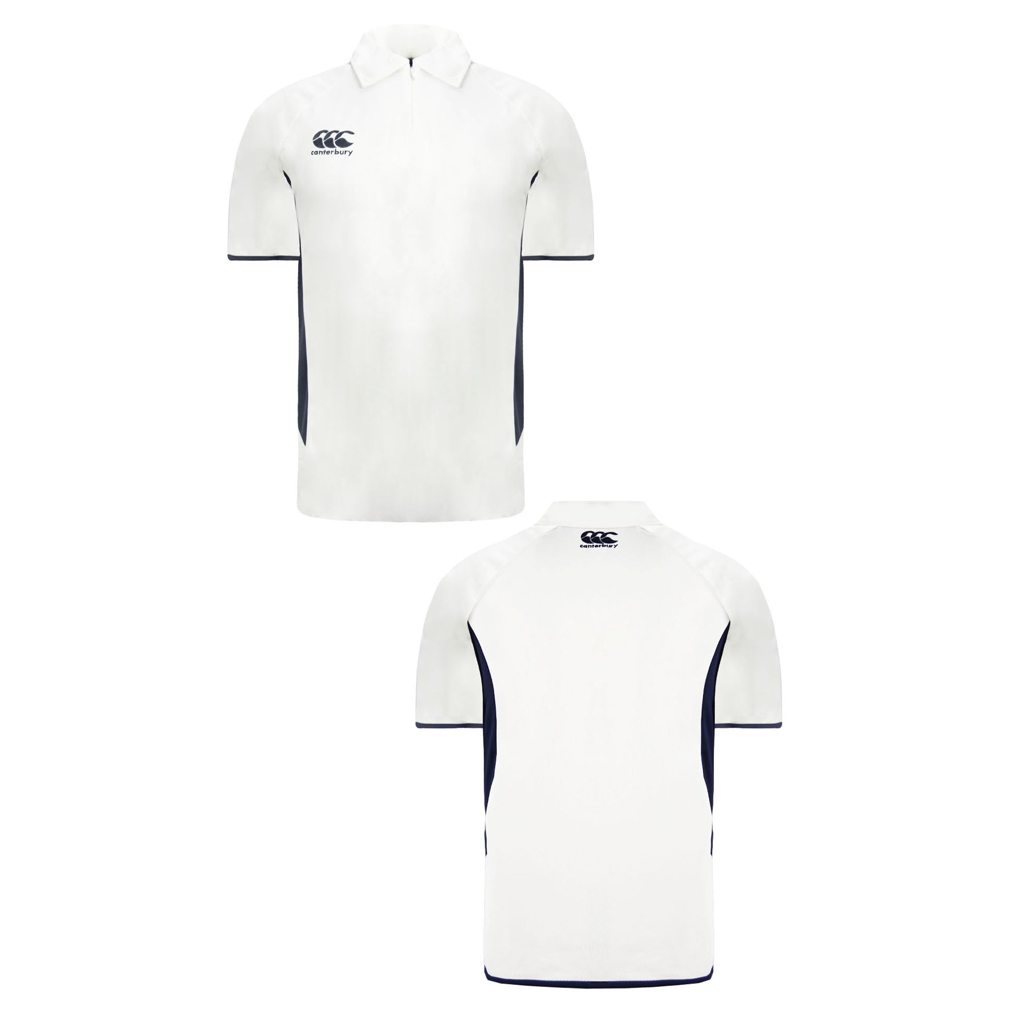 Canterbury Pro Cricket Kids Off White Polo Shirt