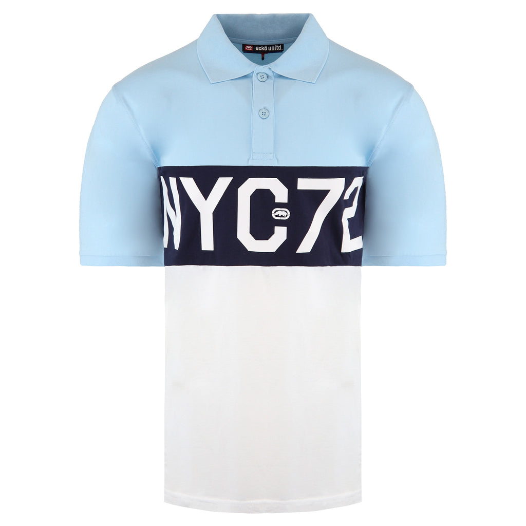 Ecko Unltd. Premium Mens Light Blue Polo Shirt