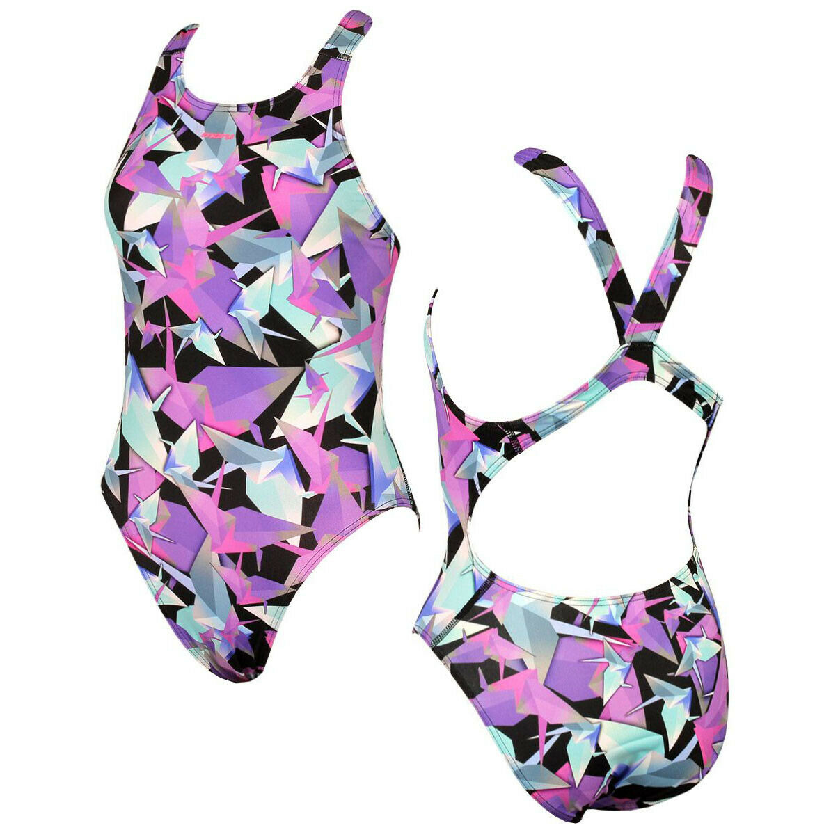 Maru Womens Origami Swimming Costume Pacer Back Swimsuit FS6066 RW127