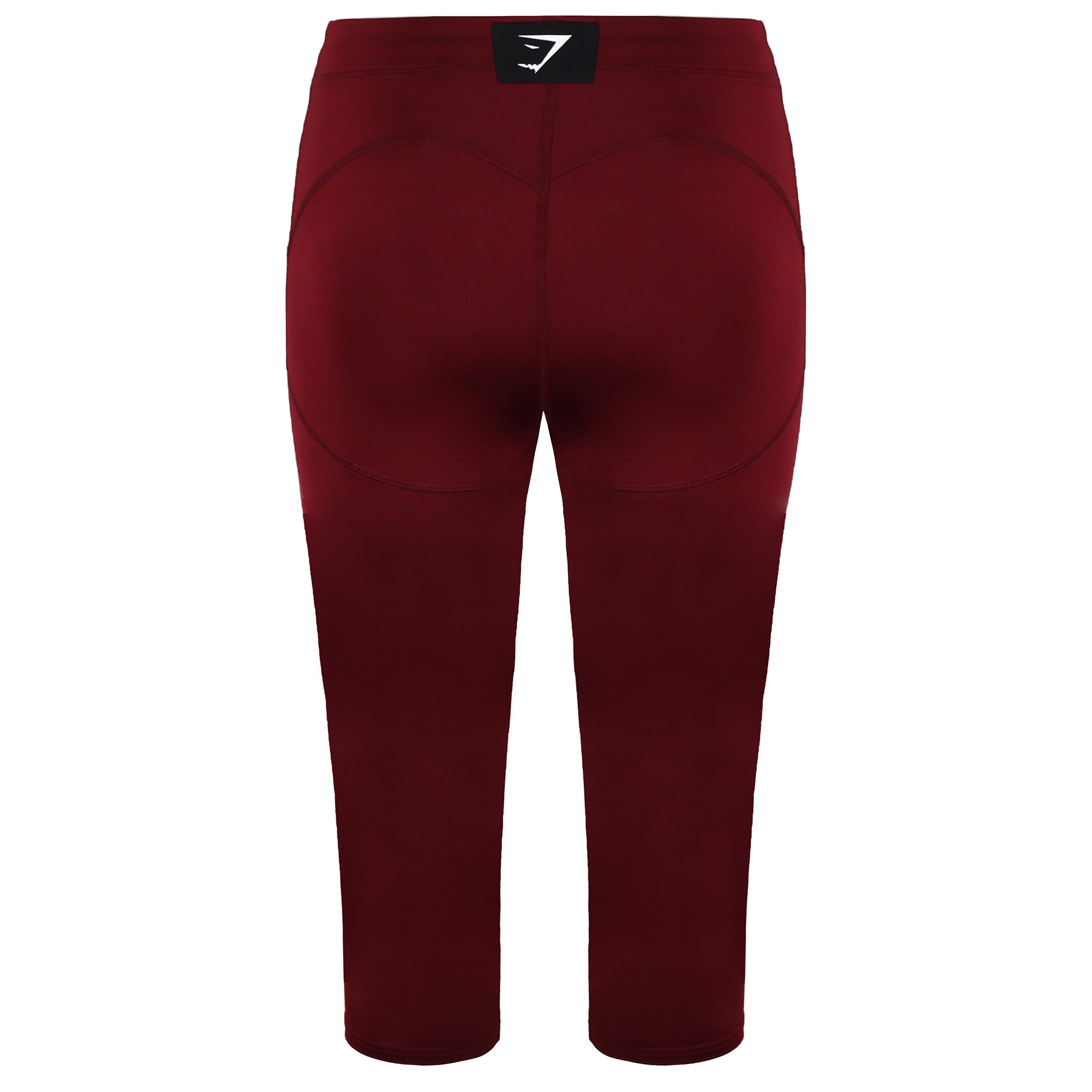 Gymshark Combat Womens Burgundy Cropped Leggings