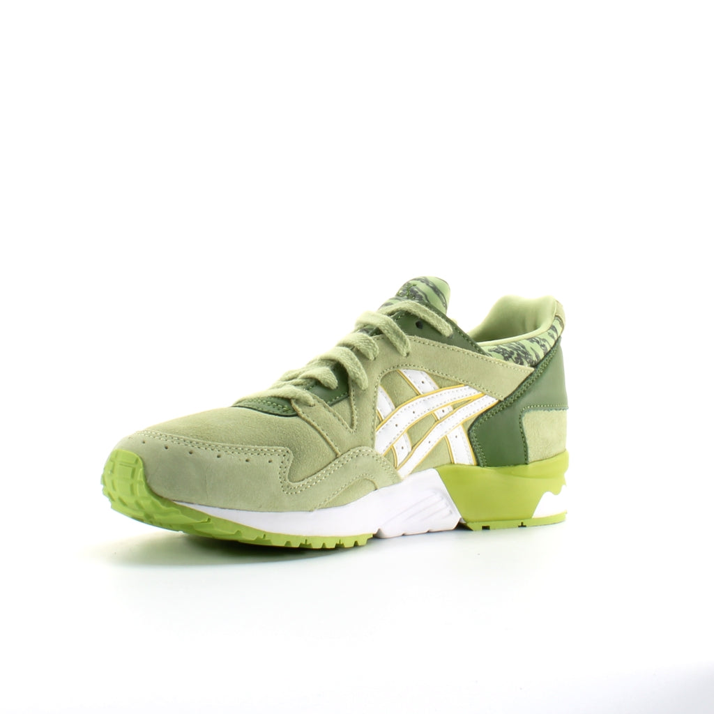 Asics Gel-Lyte V Green Leather Mens Lace Up Trainers H6D1L 7301