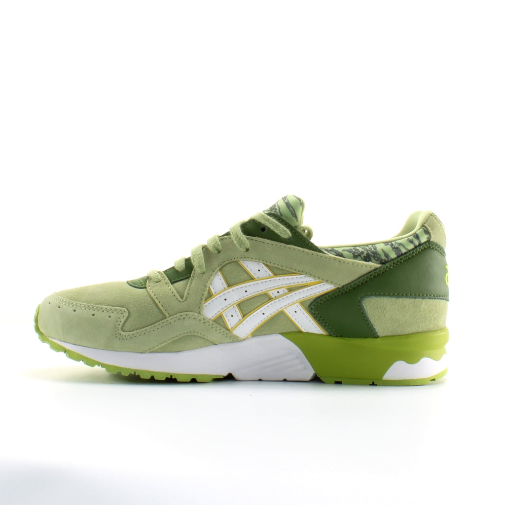 Asics Gel-Lyte V Green Leather Mens Lace Up Trainers H6D1L 7301