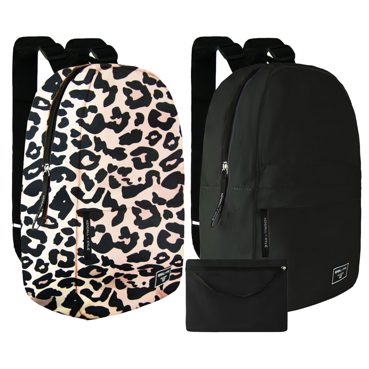 Kendall + Kylie 2-Pack Washable Beige/Black Backpack