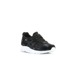 Asics Gel-Lyte V Black Leather Womens Lace Up Trainers HL7E9 9090