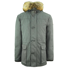 Hackett London Down Filled Arctic Mens Grey Winter Coat