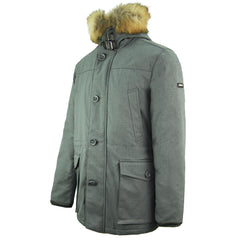 Hackett London Down Filled Arctic Mens Grey Winter Coat