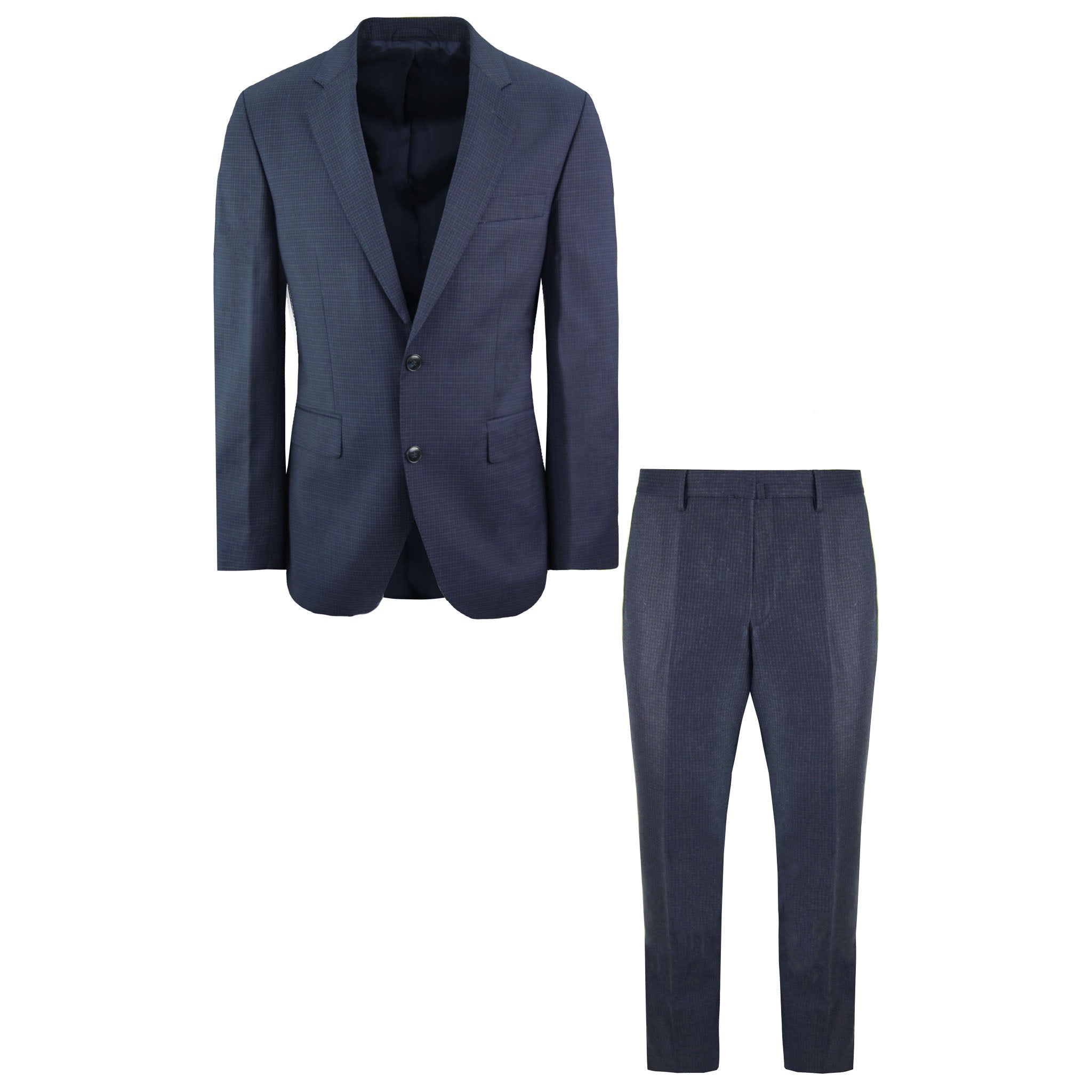 Hackett London Lightweight Wool Mens Navy Suit