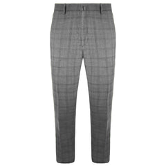 Hackett London B&W Single Breasted POW Mens Grey Suit