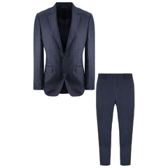 Hackett London Small Wool Mens Navy Suit