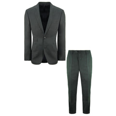 Hackett London Sharkskin Mens Dark Grey Suit