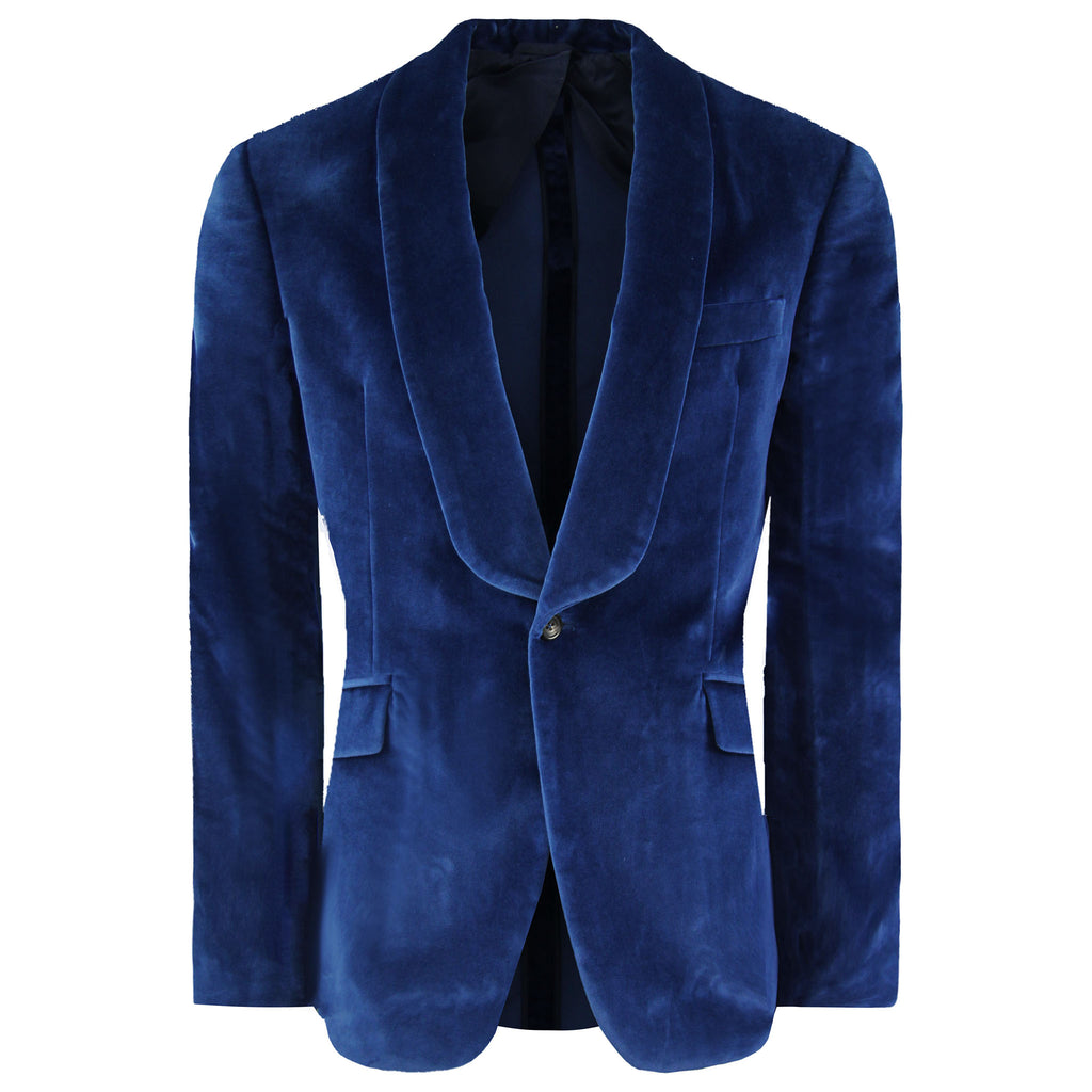 Hackett Mayfair Classics Mens Blue Velvet Blazer