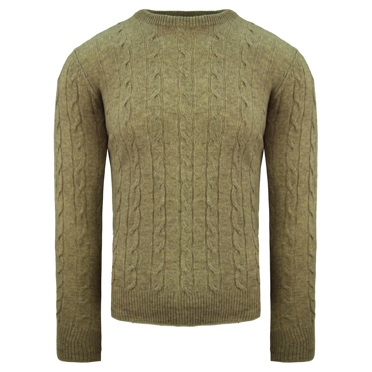 Hackett London Burlington Cable Mens Brown Sweater