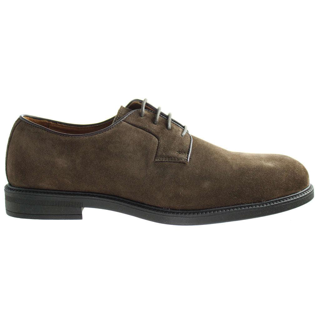 Hackett Plain Derby Mens Brown Shoes