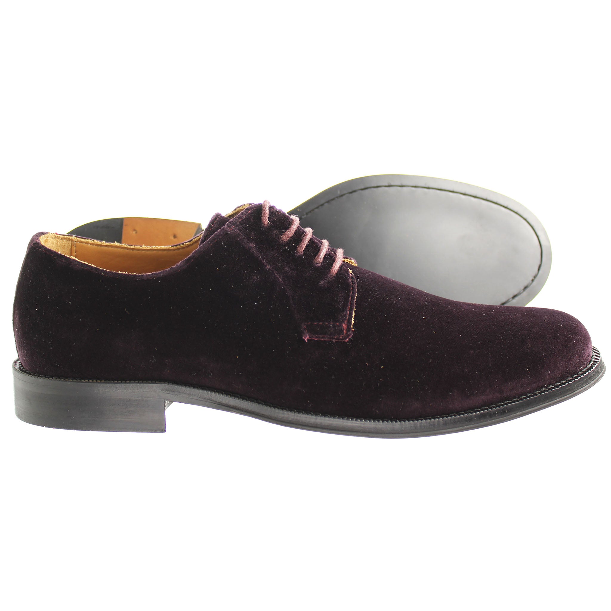 Hackett Derby Mens Dark Purple Shoes