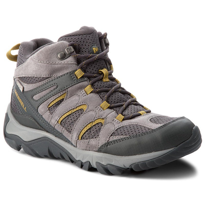 Merrell Outmost Mid Vent Waterproof Mens Grey Boots