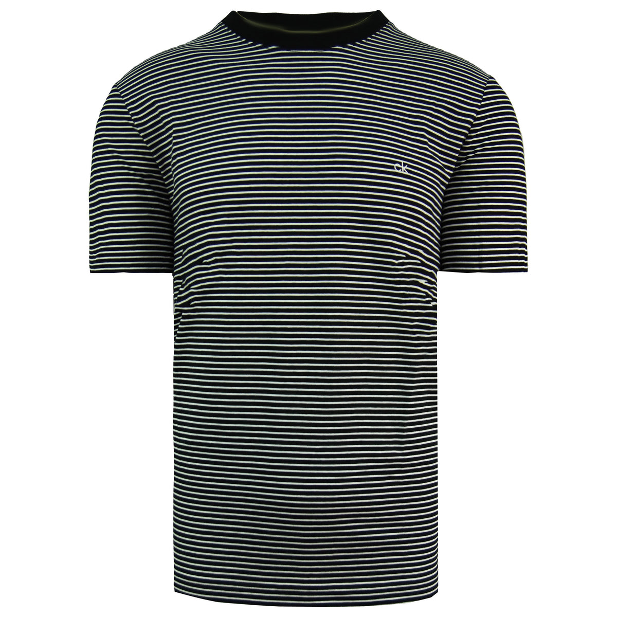 Calvin Klein Small Stripes Mens Black T-Shirt