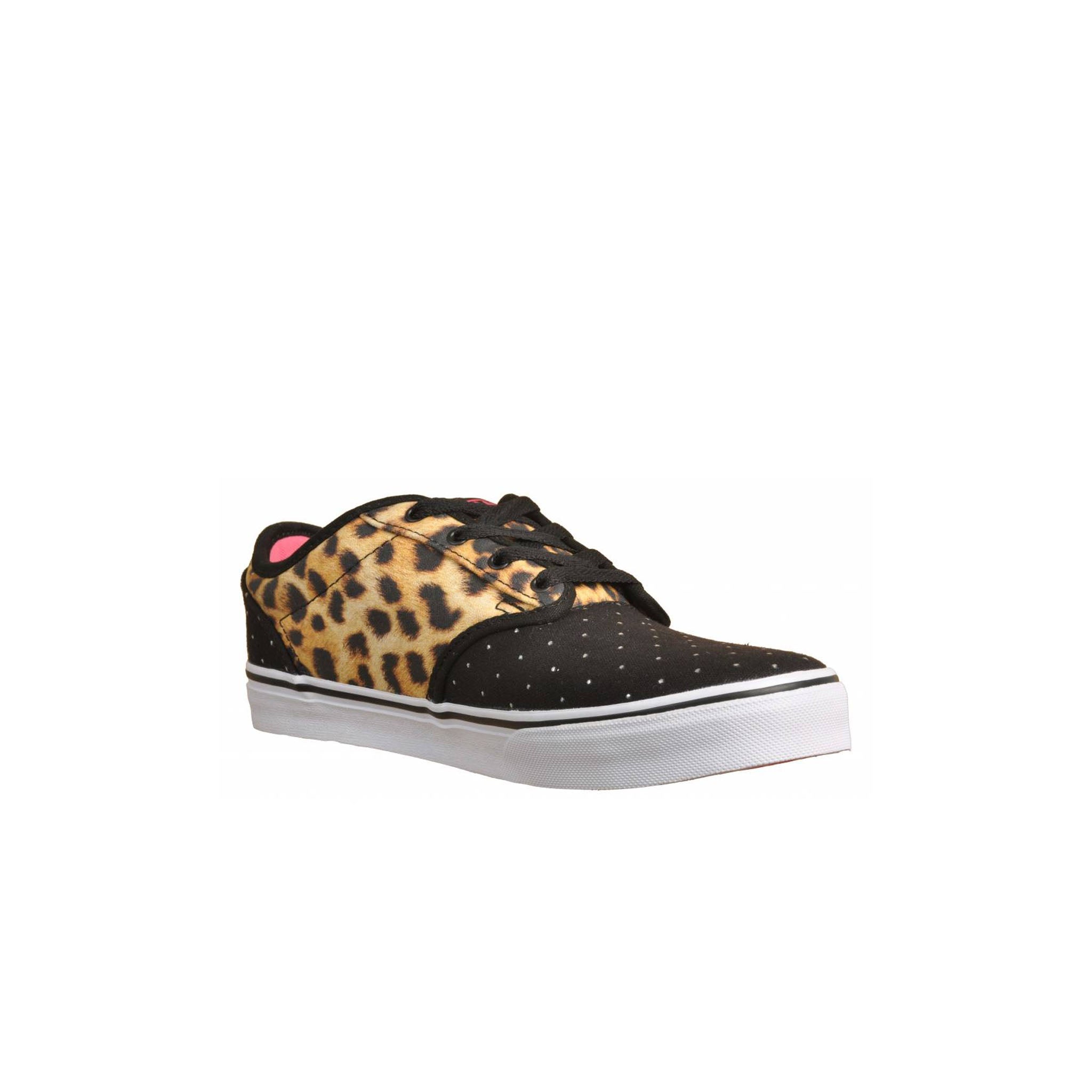 Vans Atwood Lace-Up Black Canvas Kids Plimsolls K2UDG6