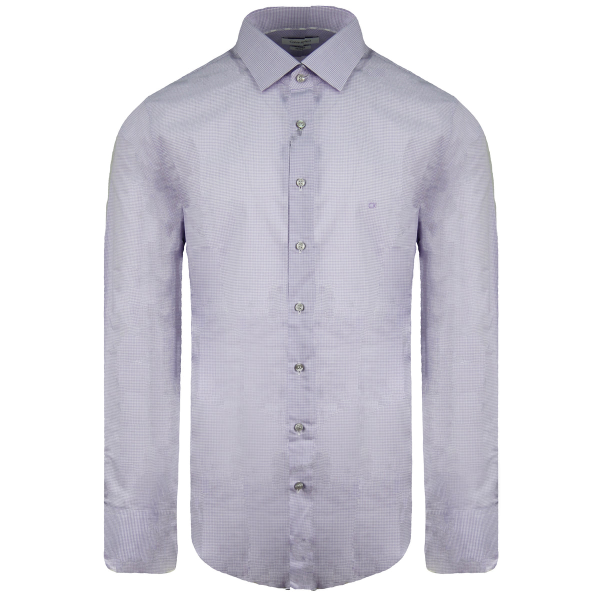 Calvin Klein Fitted Mens Light Purple Shirt