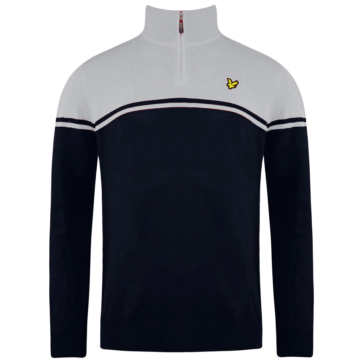 Lyle & Scott Croft Golf Mens Navy/Grey Sweater