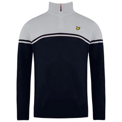 Lyle & Scott Croft Golf Mens Navy/Grey Sweater